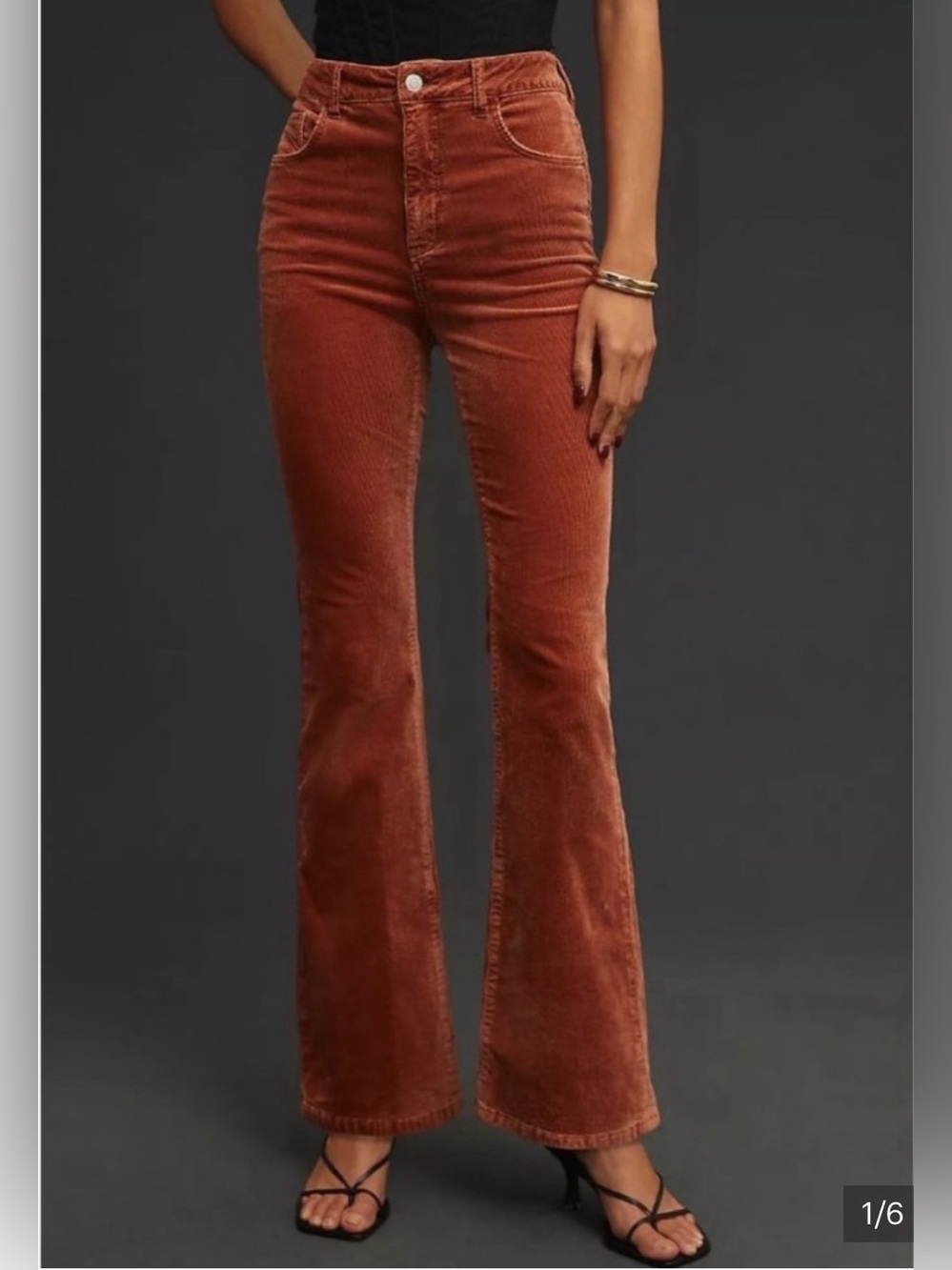 Pilcro The Icon Corduroy Flare Jeans Size 26